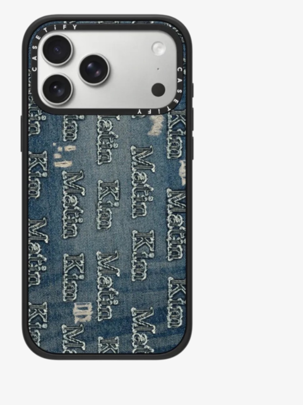 Casetify Denim 'Kian Metin' Pattern Phone Case - Blue